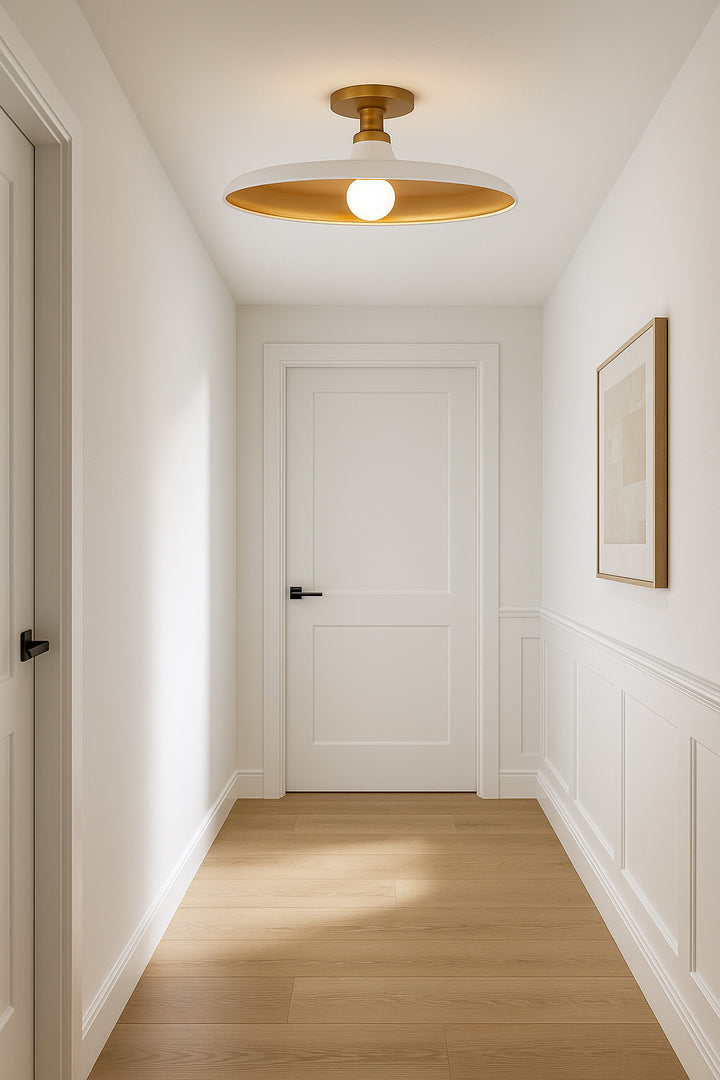 Quentin 1 Light Semi-Flush Mount (QTN-181SF) by Dainolite - view 8