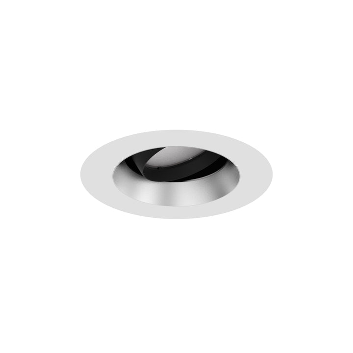 Aether Atomic Round Adjustable Trim in Haze/White by WAC Lighting