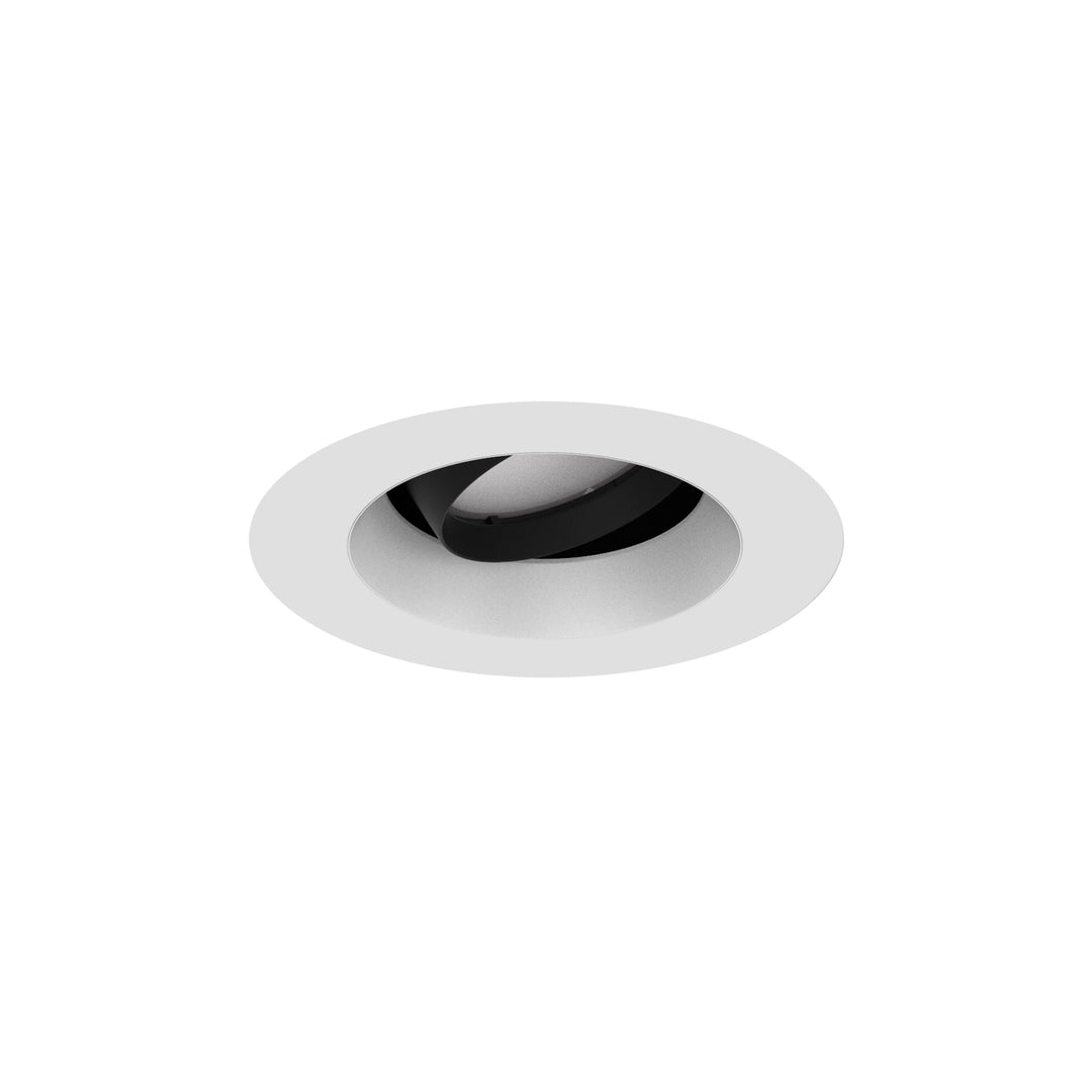 Aether Atomic Round Adjustable Trim in White by WAC Lighting