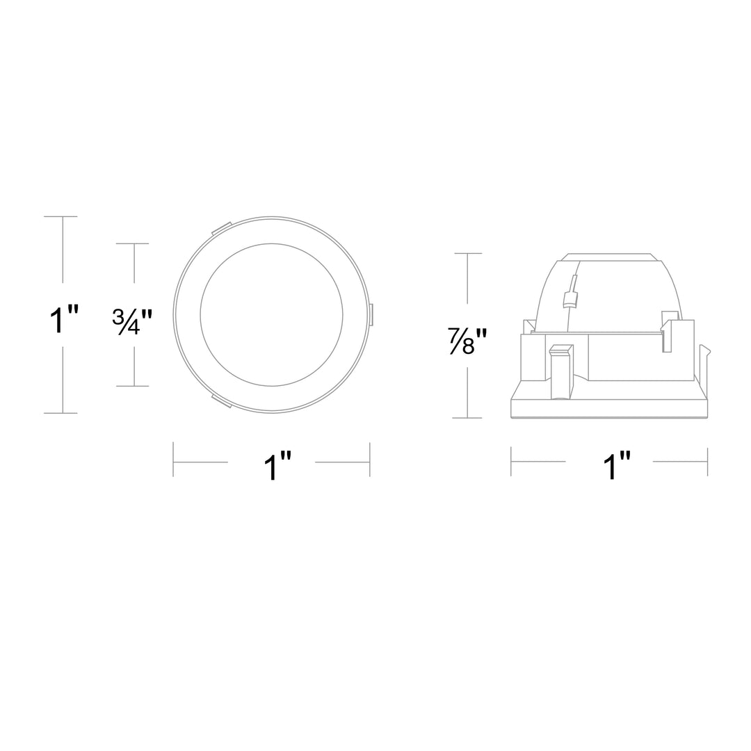 Aether Atomic Round Downlight Trimless by WAC Lighting - view 6