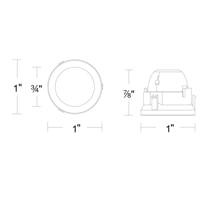 Aether Atomic Round Downlight Trimless by WAC Lighting - view 6