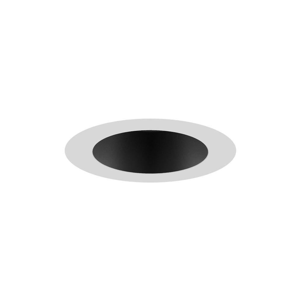 Aether Atomic Round Downlight Trim in Black/White by WAC Lighting