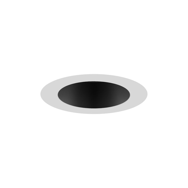 Aether Atomic Round Downlight Trim in Black/White by WAC Lighting