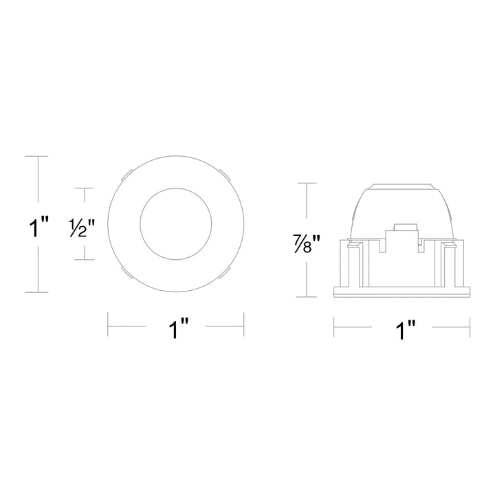 Aether Atomic Round Pinhole Trimless by WAC Lighting - view 4
