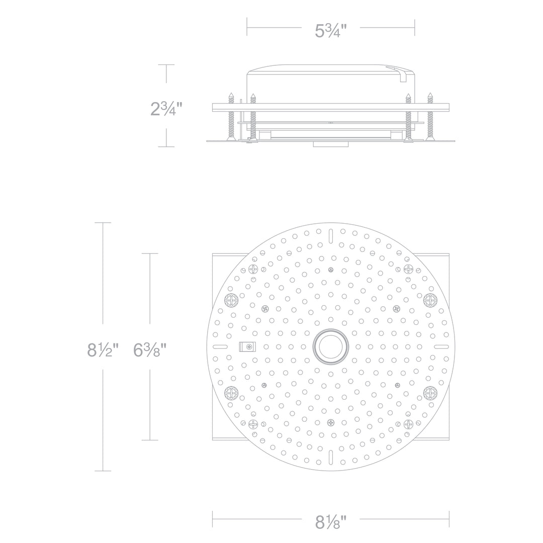 Aether Atomic Round Trimless Housing Downlight / Wall-Wash