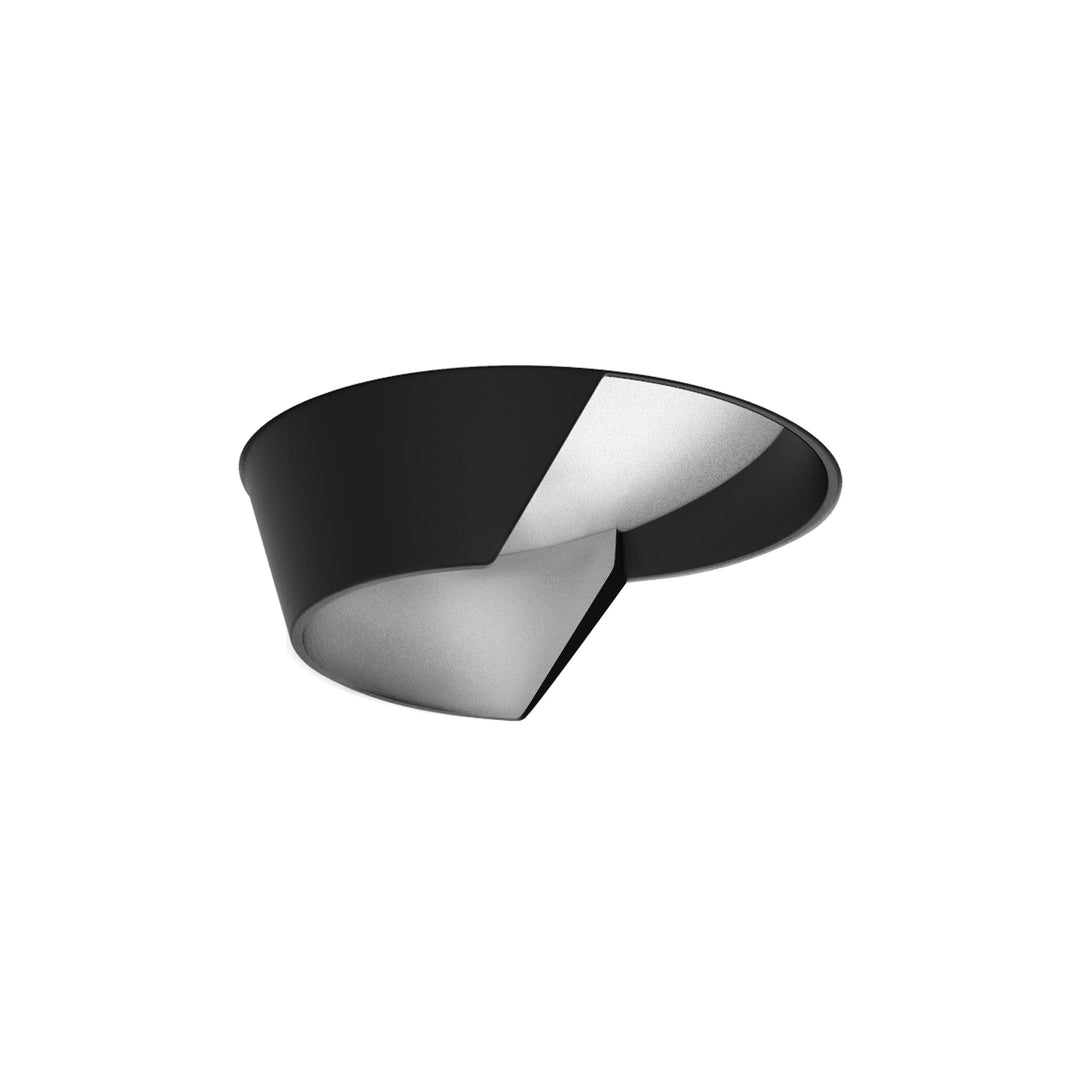 Aether Atomic Round Wall-Wash Trimless in Black by WAC Lighting