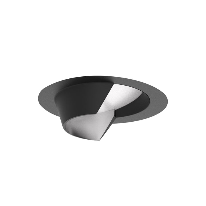 Aether Atomic Round Wall-Wash Trim in Black by WAC Lighting