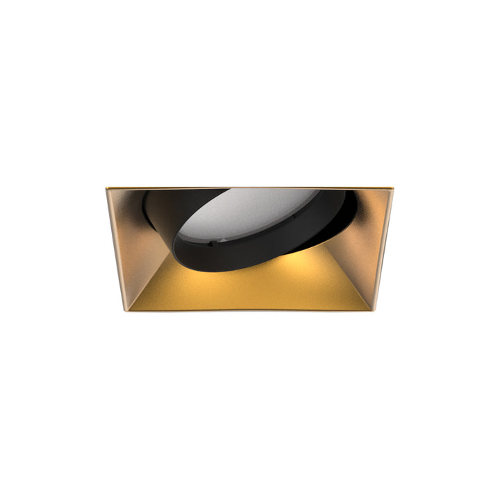 Aether Atomic Square Adjustable Trimless in Gold by WAC Lighting