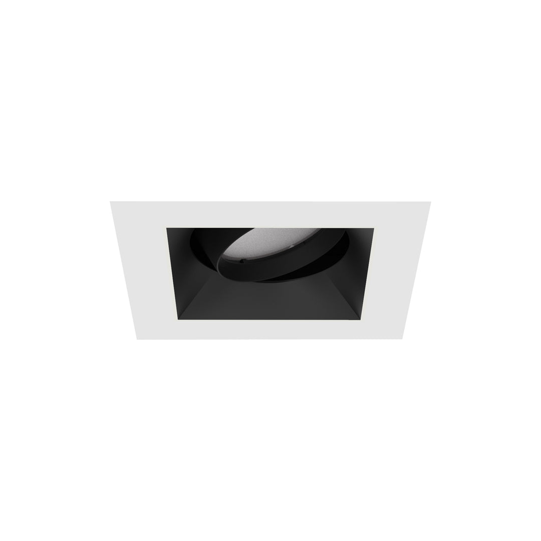 Aether Atomic Square Adjustable Trim in Black/White by WAC Lighting
