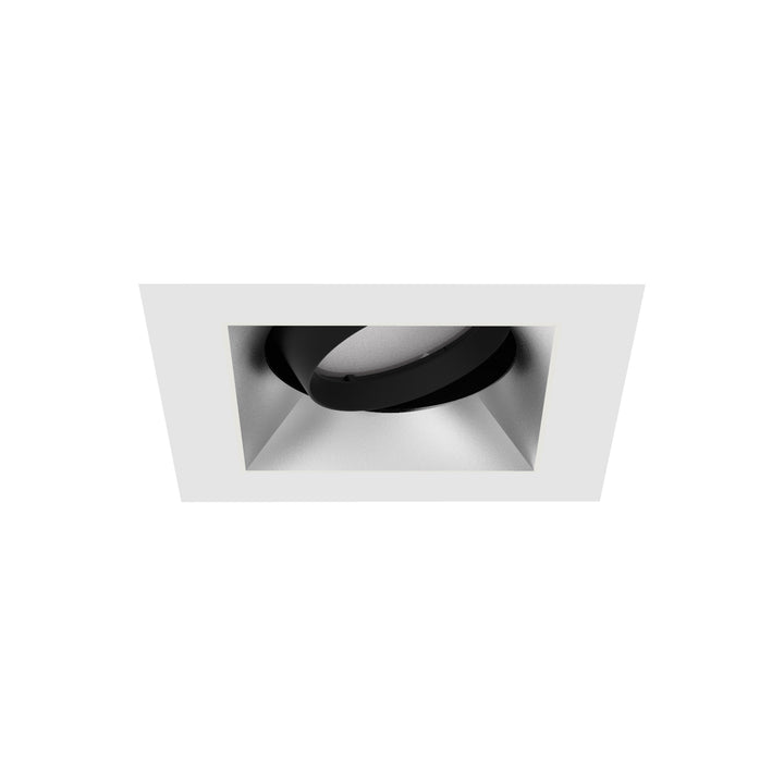 Aether Atomic Square Adjustable Trim in Haze/White by WAC Lighting