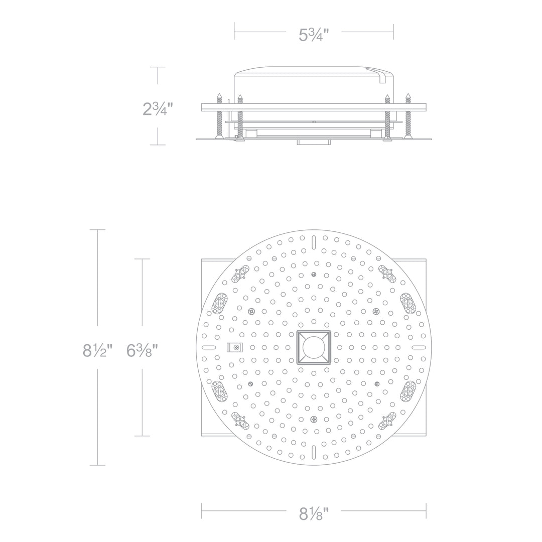 Aether Atomic Square Trimless Housing Downlight / Wall-Wash