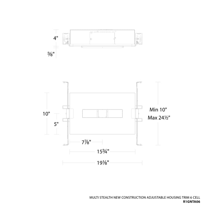 Multi Stealth New Construction Adjustable Housing Trim