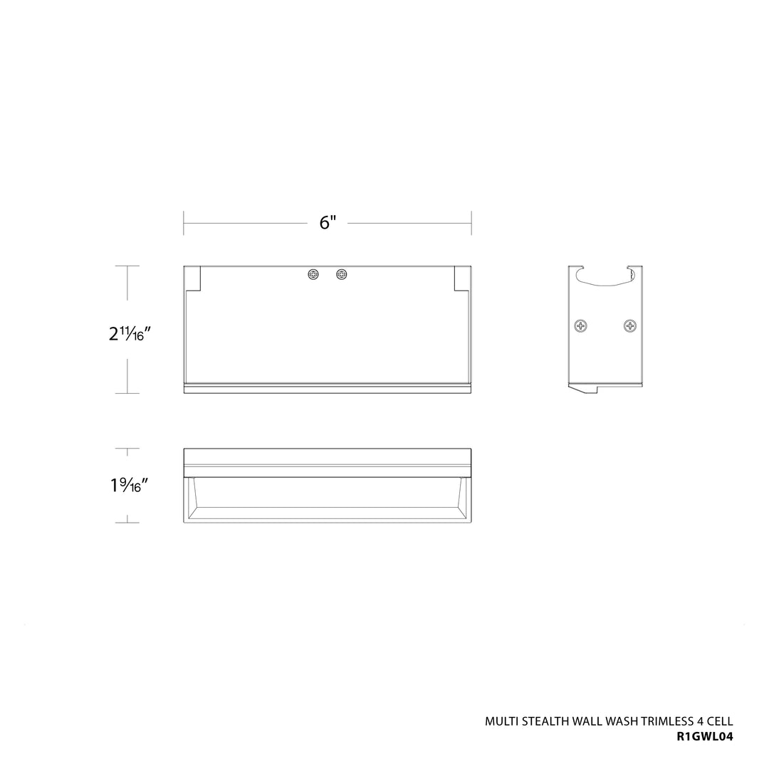 Multi Stealth Wall-Wash Trimless