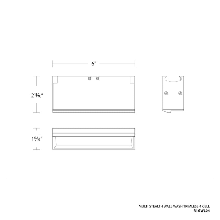 Multi Stealth Wall-Wash Trimless