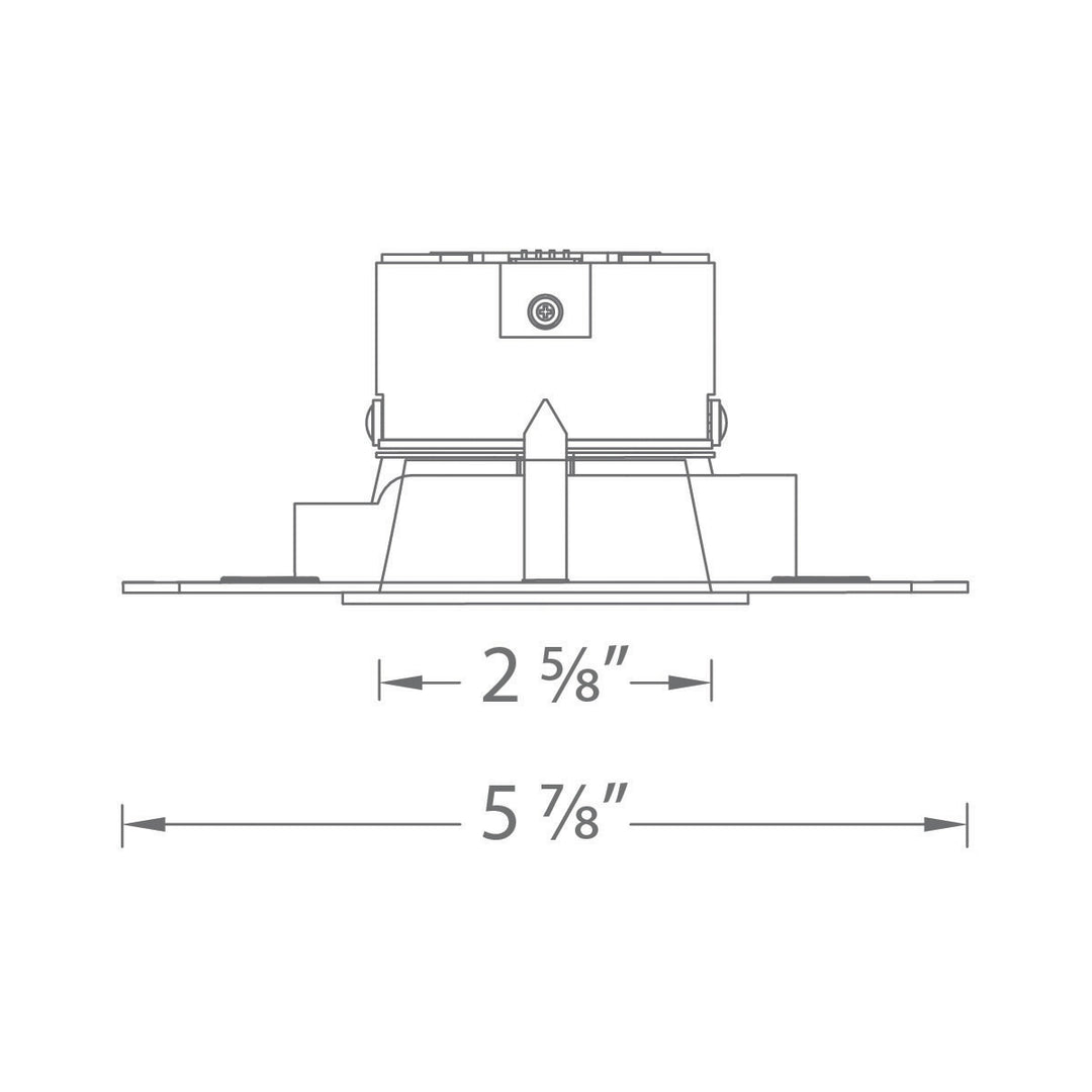 Aether 2" Square Downlight Trimless