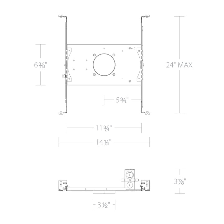 FQ 2" Frame-In Kit Trimmed Non-IC