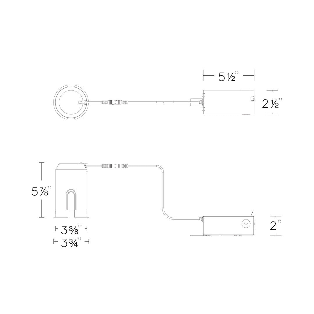 FQ 2" Remodel Housing Trimmed IC