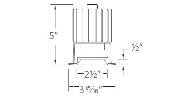 Volta 2" Shallow Regressed Round Trim / Invisible Trim