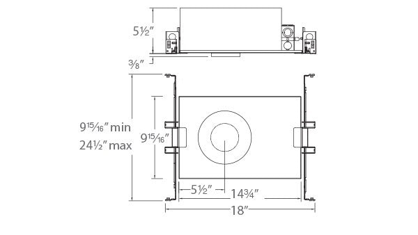 Volta 2" Tunable White New Construction Housing Trim Round