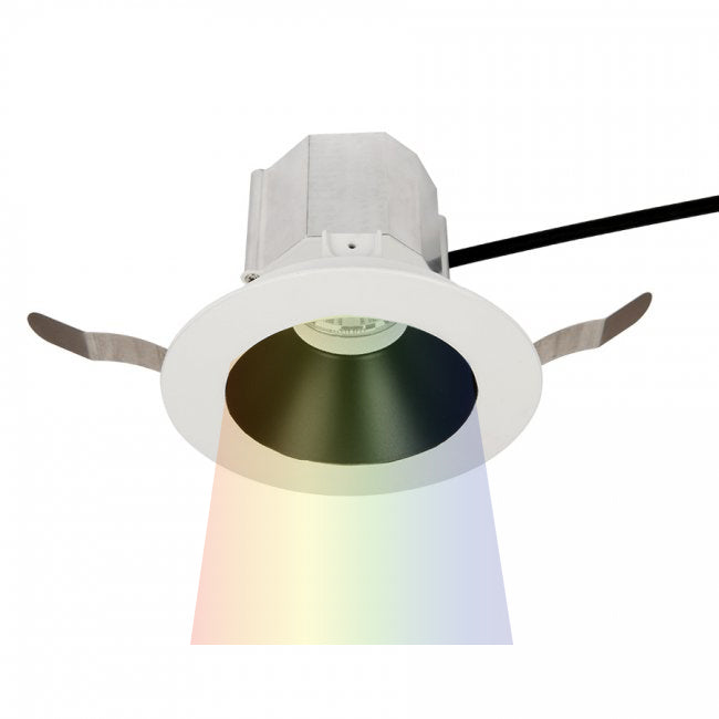 Aether 3.5" Color Changing Downlight Trim Round w/ Housing in Black by WAC Lighting
