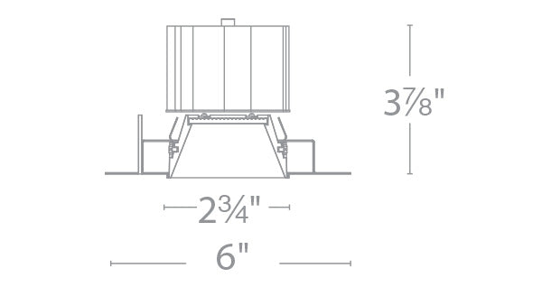 Aether 3.5" Trimless Downlight Square