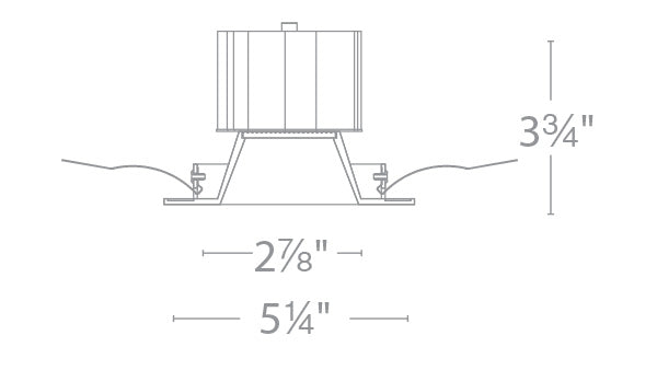 Aether 3.5" Downlight Trim Square