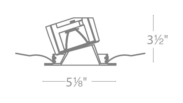 Aether 3.5" Wall-Wash Trim Square