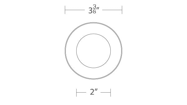 Ocularc 3.5 Adjustable Downlight Trimless Round by WAC Lighting - view 4