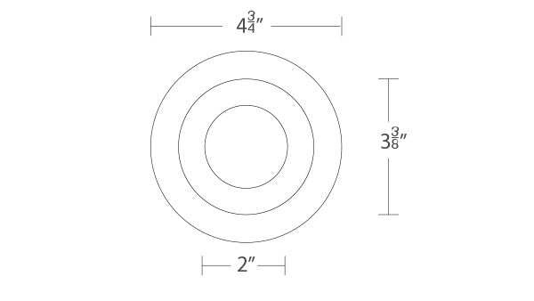 Ocularc 3.5 Adjustable Downlight Trimmed Round