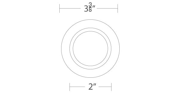 Ocularc 3.5 Pinhole Trimless Round by WAC Lighting - view 3