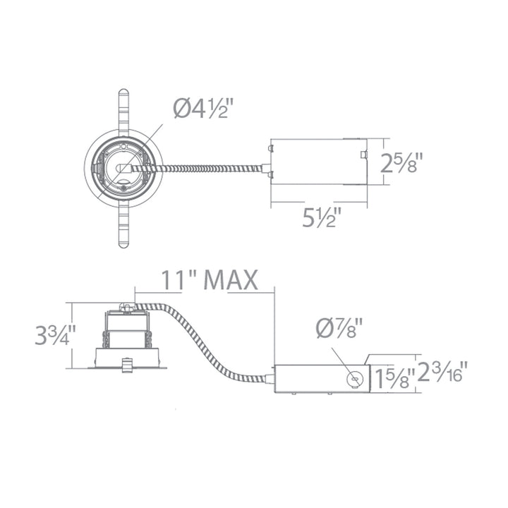 Ocularc 3.5 Dim-to-Warm Remodel Housing Trimmed Round by WAC Lighting - view 2