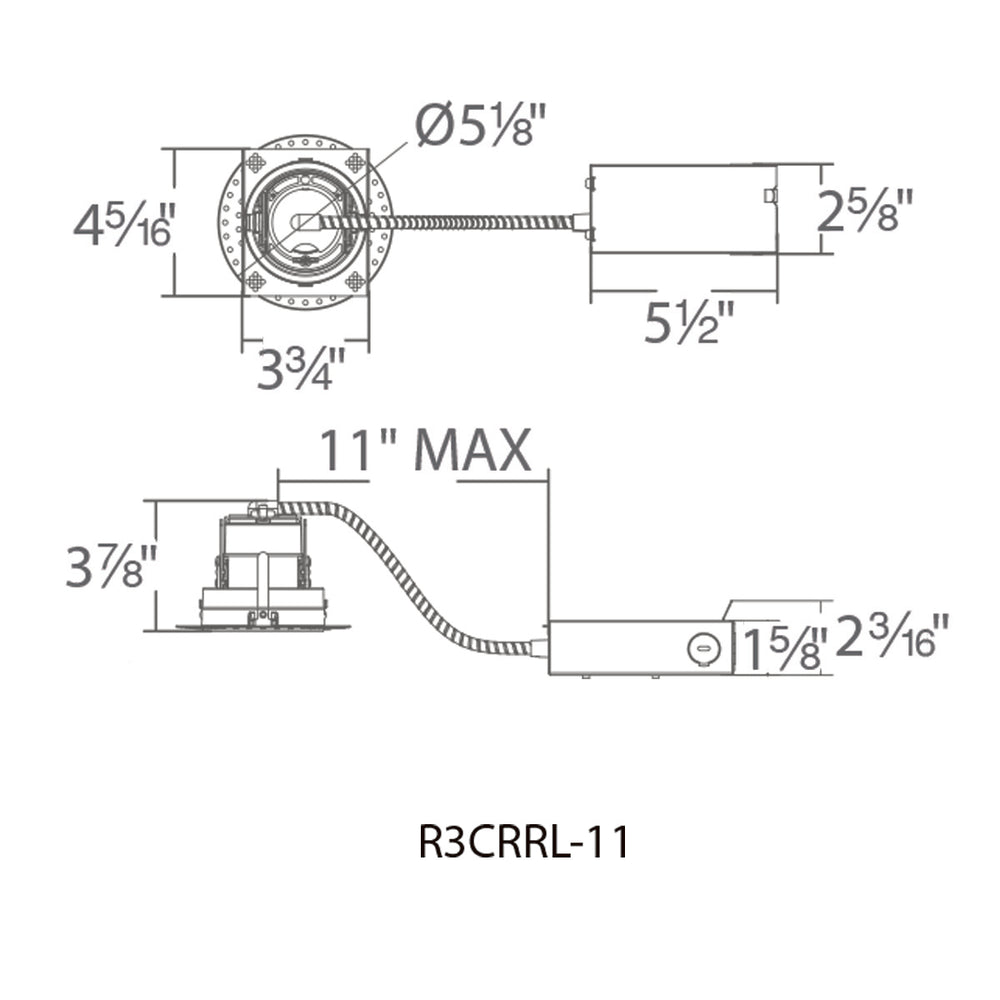 Ocularc 3.5 Remodel Housing Trimless Round