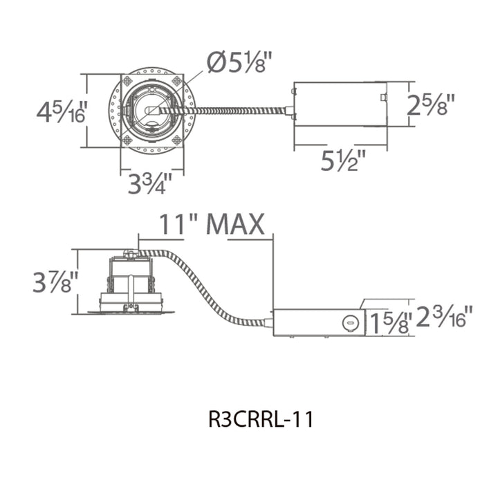 Ocularc 3.5 Remodel Housing Trimless Round