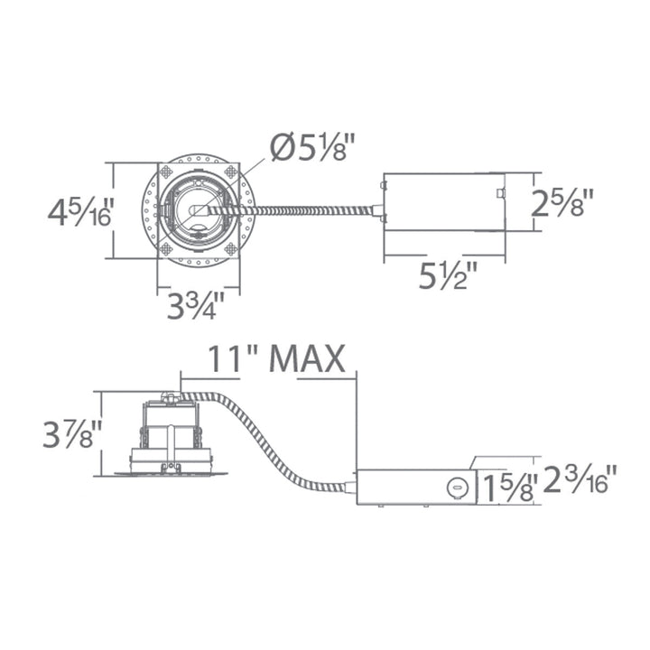 Ocularc 3.5 Dim-to-Warm Remodel Housing Trimless Round by WAC Lighting - view 2