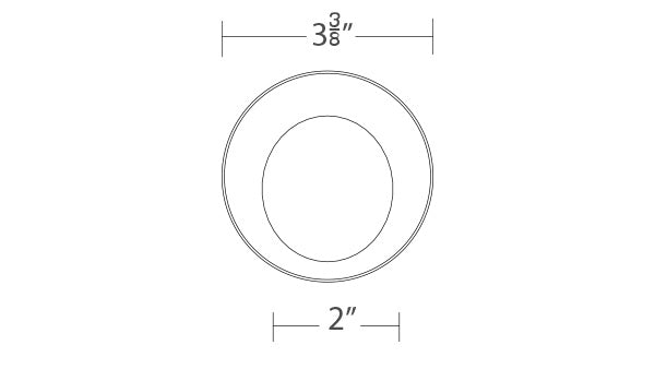 Ocularc 3.5 Wall-Wash Trimless Round by WAC Lighting - view 4