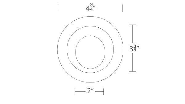 Ocularc 3.5 Wall-Wash Trimmed Round