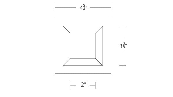 Ocularc 3.5 Adjustable Downlight Trimmed Square by WAC Lighting - view 3