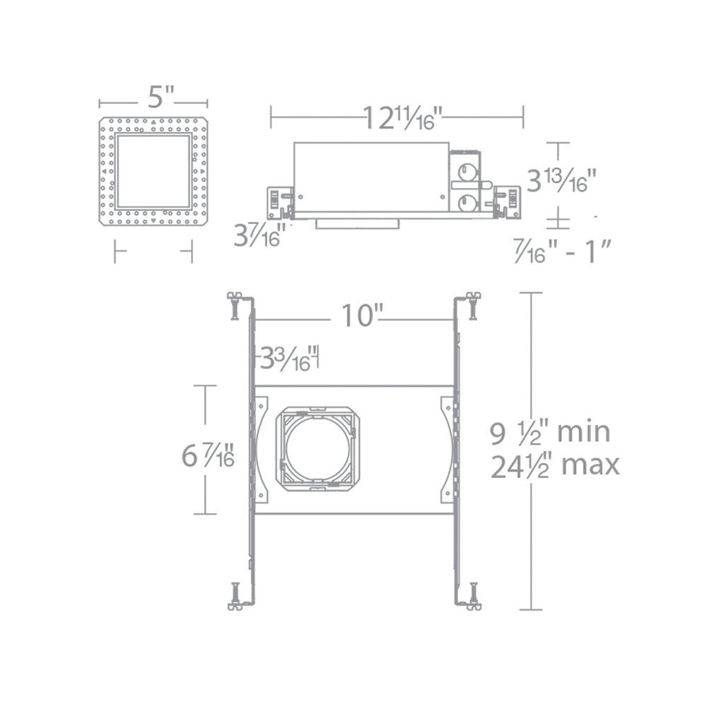 Ocularc 3.5 Dim-to-Warm New Construction Housing Square by WAC Lighting - view 2