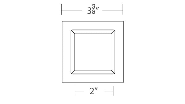 Ocularc 3.5 Pinhole Trimless Square by WAC Lighting - view 3