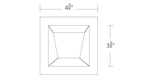 Ocularc 3.5 Wall-Wash Trimmed Square by WAC Lighting - view 4