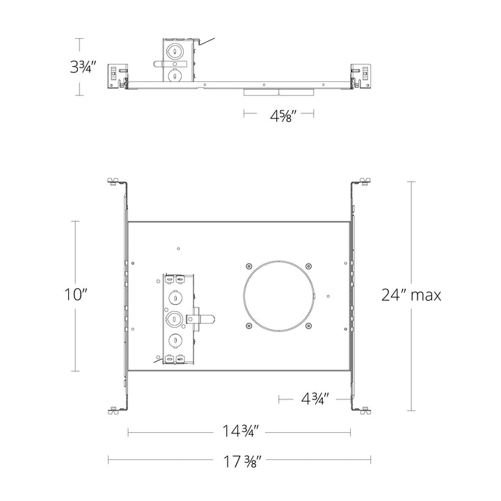 FQ 4" Frame-In Kit Trimmed / Trimless, Round / Square