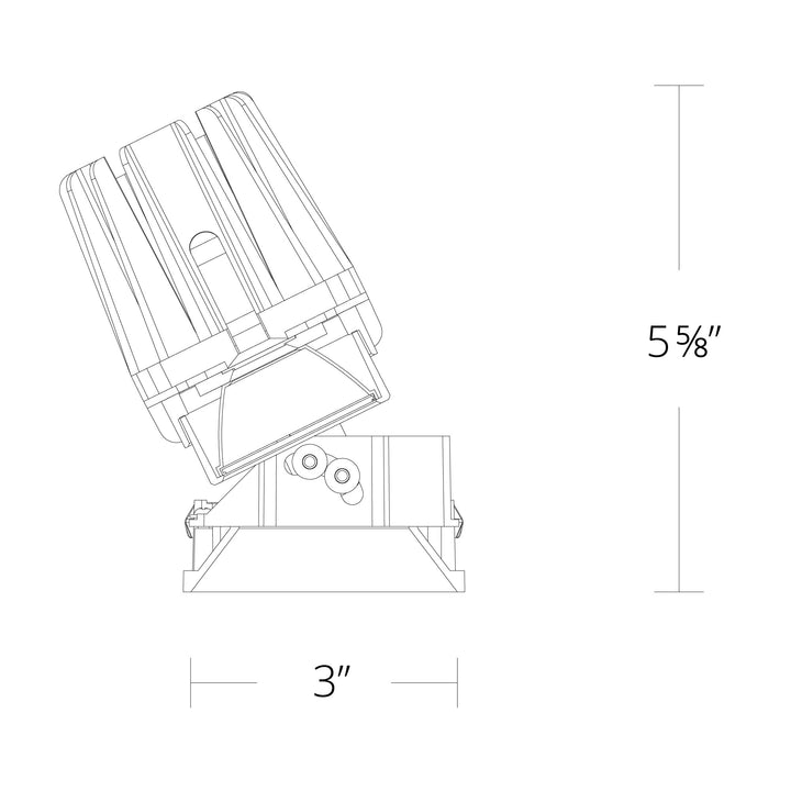 FQ 4" Adjustable Trimless Square