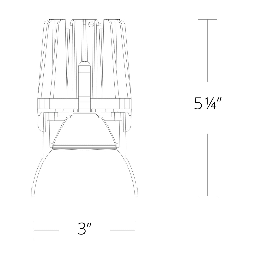 FQ 4" Downlight Trimless Square
