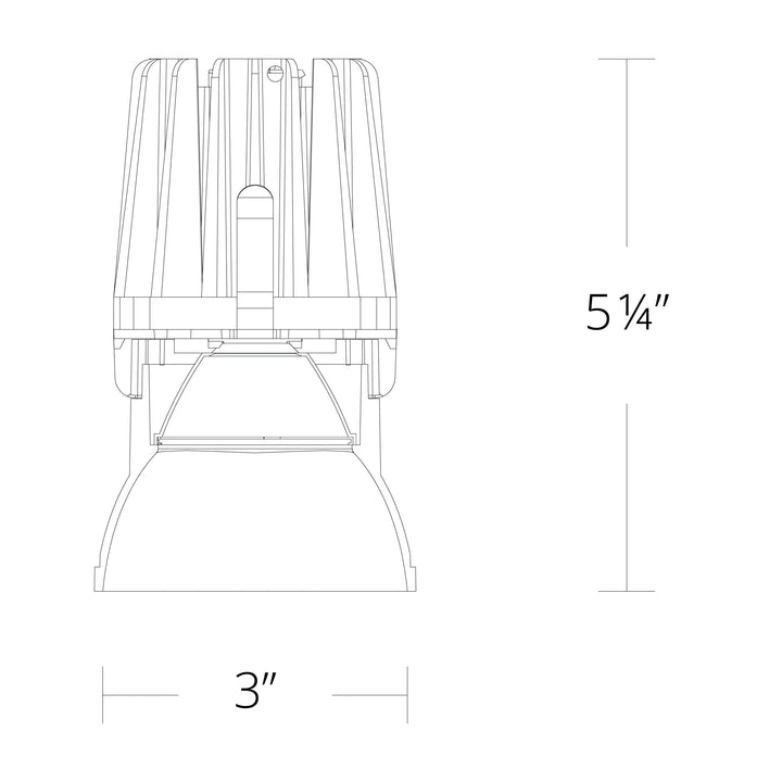 FQ 4" Downlight Trimless Square