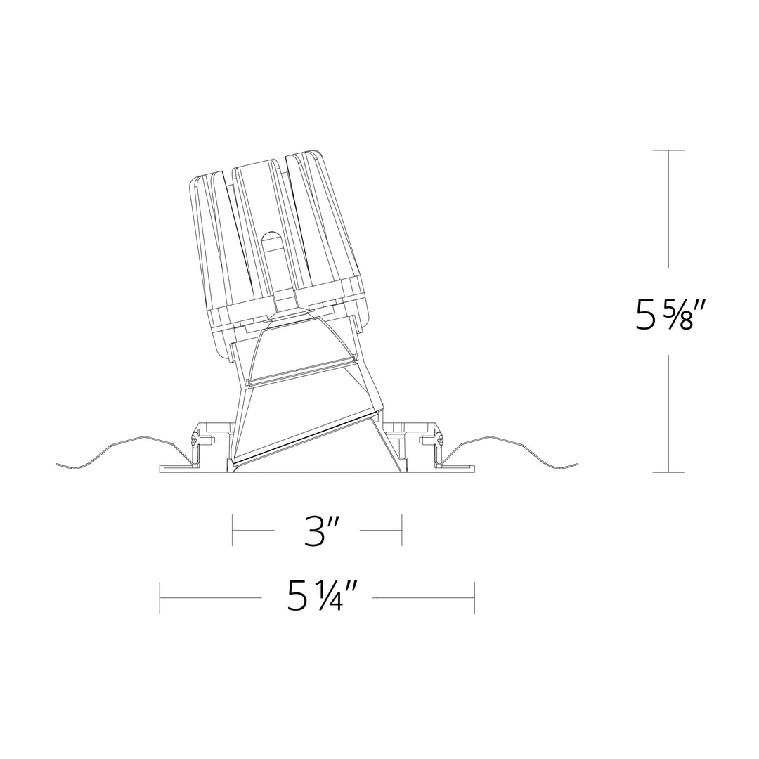 FQ 4" Wall-Wash Trimmed Square