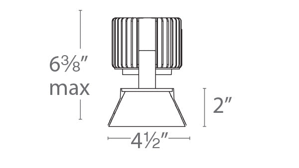 Volta 4.5" Downlight Trimless Round