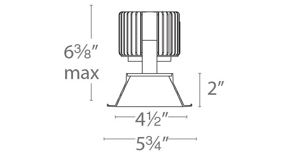 Volta 4.5" Downlight Trim Square
