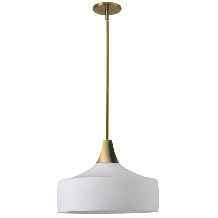 Rachana 1 Light Pendant in Aged Brass by Dainolite
