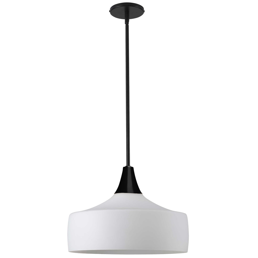 Rachana 1 Light Pendant in Matte Black by Dainolite