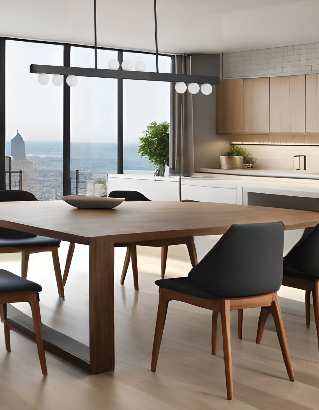 Raleigh 9 Light Horizontal Pendant by Dainolite - view 4